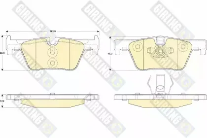 Комплект тормозных колодок, дисковый тормоз GIRLING купить