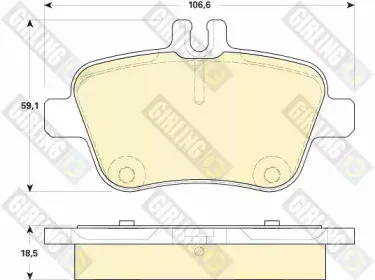 Комплект тормозных колодок, дисковый тормоз GIRLING купить