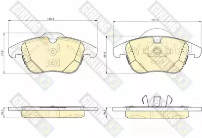 Комплект тормозных колодок, дисковый тормоз GIRLING купить