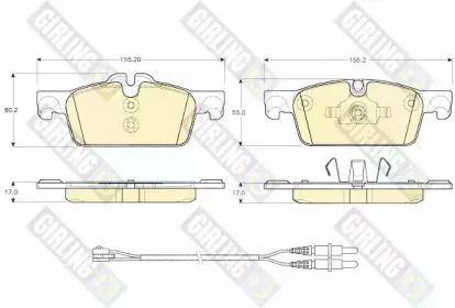 Комплект тормозных колодок, дисковый тормоз GIRLING купить