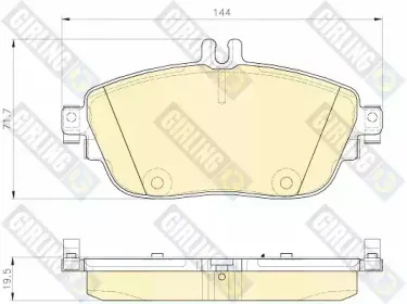 Комплект тормозных колодок, дисковый тормоз GIRLING купить