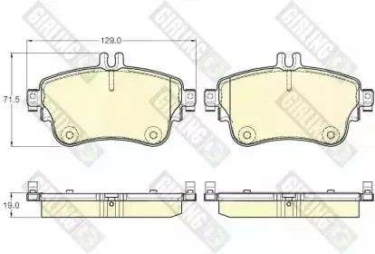 Комплект тормозных колодок, дисковый тормоз GIRLING купить