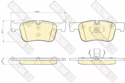 Комплект тормозных колодок, дисковый тормоз GIRLING купить