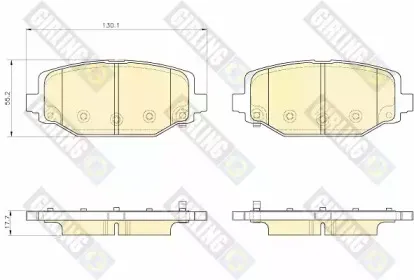 Комплект тормозных колодок, дисковый тормоз GIRLING купить