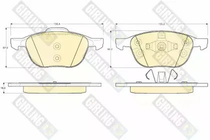 Комплект тормозных колодок, дисковый тормоз GIRLING купить