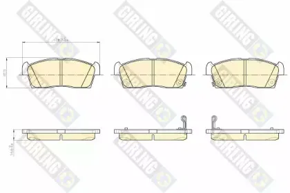 Комплект тормозных колодок, дисковый тормоз GIRLING купить
