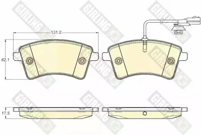 Комплект тормозных колодок, дисковый тормоз GIRLING купить