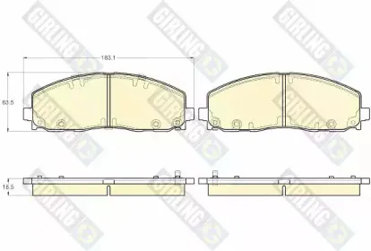 Комплект тормозных колодок, дисковый тормоз GIRLING купить