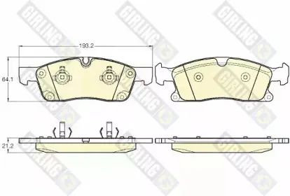 Комплект тормозных колодок, дисковый тормоз GIRLING купить