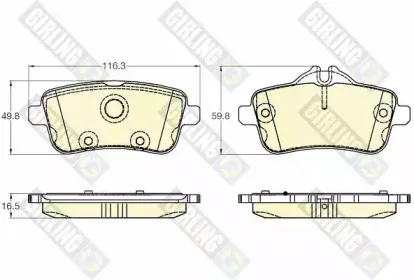 Комплект тормозных колодок, дисковый тормоз GIRLING купить