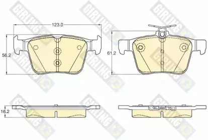 Комплект тормозных колодок, дисковый тормоз GIRLING купить