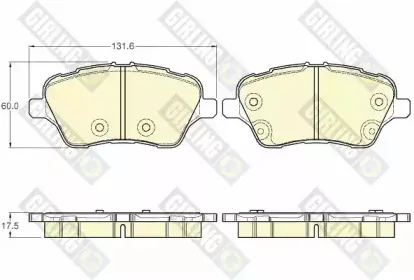 Комплект тормозных колодок, дисковый тормоз GIRLING купить