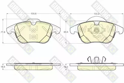 Комплект тормозных колодок, дисковый тормоз GIRLING купить