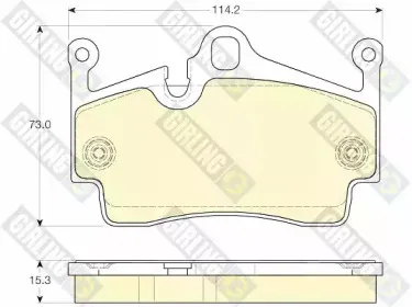 Комплект тормозных колодок, дисковый тормоз GIRLING купить