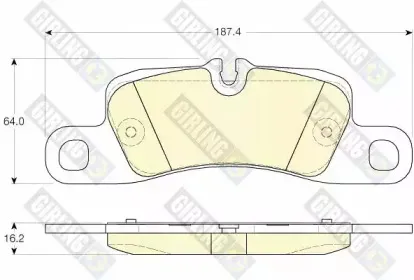 Комплект тормозных колодок, дисковый тормоз GIRLING купить