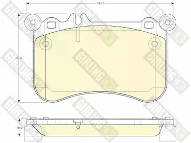 Комплект тормозных колодок, дисковый тормоз GIRLING купить