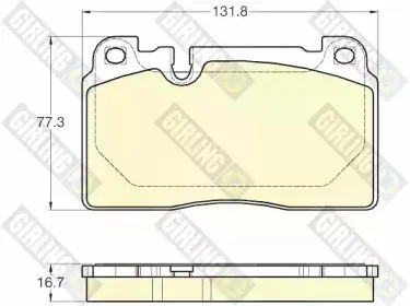 Комплект тормозных колодок, дисковый тормоз GIRLING купить