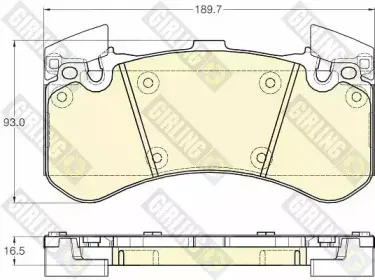 Комплект тормозных колодок, дисковый тормоз GIRLING купить