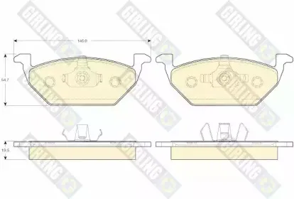 Комплект тормозных колодок, дисковый тормоз GIRLING купить