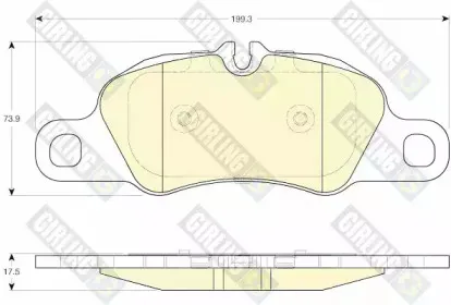 Комплект тормозных колодок, дисковый тормоз GIRLING купить