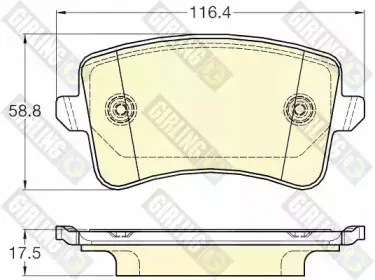 Комплект тормозных колодок, дисковый тормоз GIRLING купить