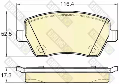 Комплект тормозных колодок, дисковый тормоз GIRLING купить