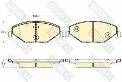 Комплект тормозных колодок, дисковый тормоз GIRLING купить