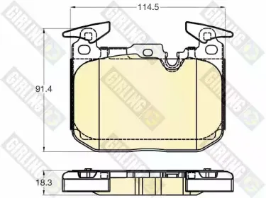 Комплект тормозных колодок, дисковый тормоз GIRLING купить