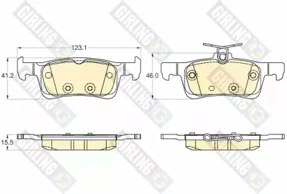 Комплект тормозных колодок, дисковый тормоз GIRLING купить