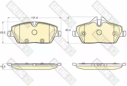 Комплект тормозных колодок, дисковый тормоз GIRLING купить