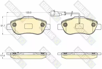 Комплект тормозных колодок, дисковый тормоз GIRLING купить
