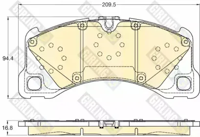 Комплект тормозных колодок, дисковый тормоз GIRLING купить