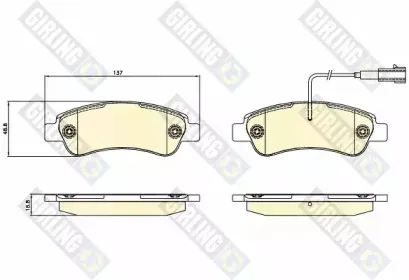 Комплект тормозных колодок, дисковый тормоз GIRLING купить