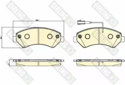 Комплект тормозных колодок, дисковый тормоз GIRLING купить