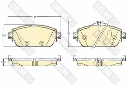Комплект тормозных колодок, дисковый тормоз GIRLING купить