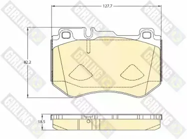 Комплект тормозных колодок, дисковый тормоз GIRLING купить