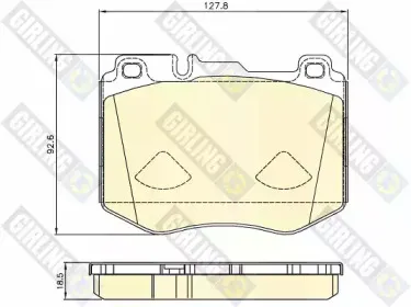 Комплект тормозных колодок, дисковый тормоз GIRLING купить