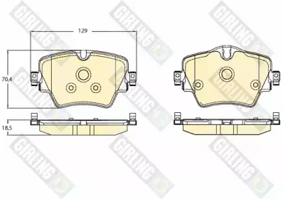 Комплект тормозных колодок, дисковый тормоз GIRLING купить