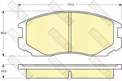 Комплект тормозных колодок, дисковый тормоз GIRLING купить