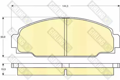 Комплект тормозных колодок, дисковый тормоз GIRLING купить