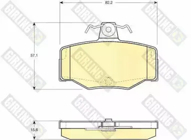 Комплект тормозных колодок, дисковый тормоз GIRLING купить