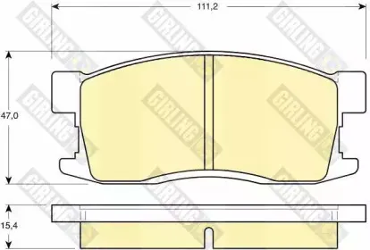 Комплект тормозных колодок, дисковый тормоз GIRLING купить