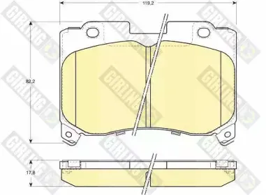 Комплект тормозных колодок, дисковый тормоз GIRLING купить