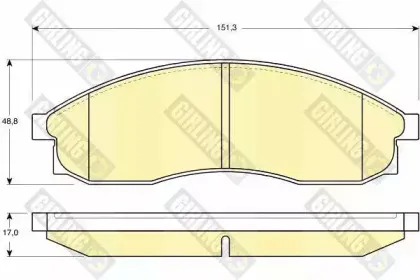 Комплект тормозных колодок, дисковый тормоз GIRLING купить