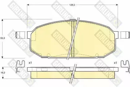 Комплект тормозных колодок, дисковый тормоз GIRLING купить