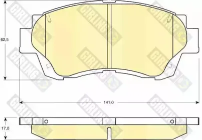 Комплект тормозных колодок, дисковый тормоз GIRLING купить