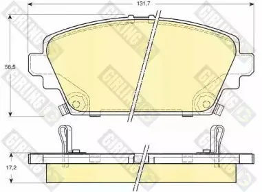 Комплект тормозных колодок, дисковый тормоз GIRLING купить