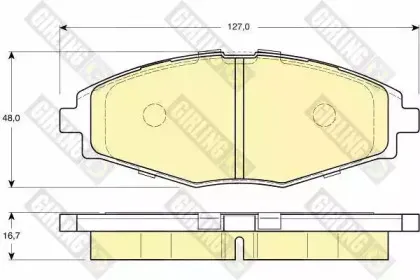 Комплект тормозных колодок, дисковый тормоз GIRLING купить