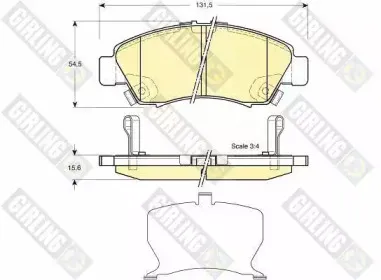 Комплект тормозных колодок, дисковый тормоз GIRLING купить