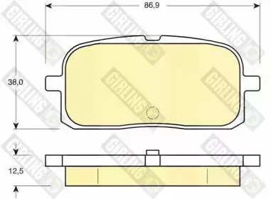 Комплект тормозных колодок, дисковый тормоз GIRLING купить
